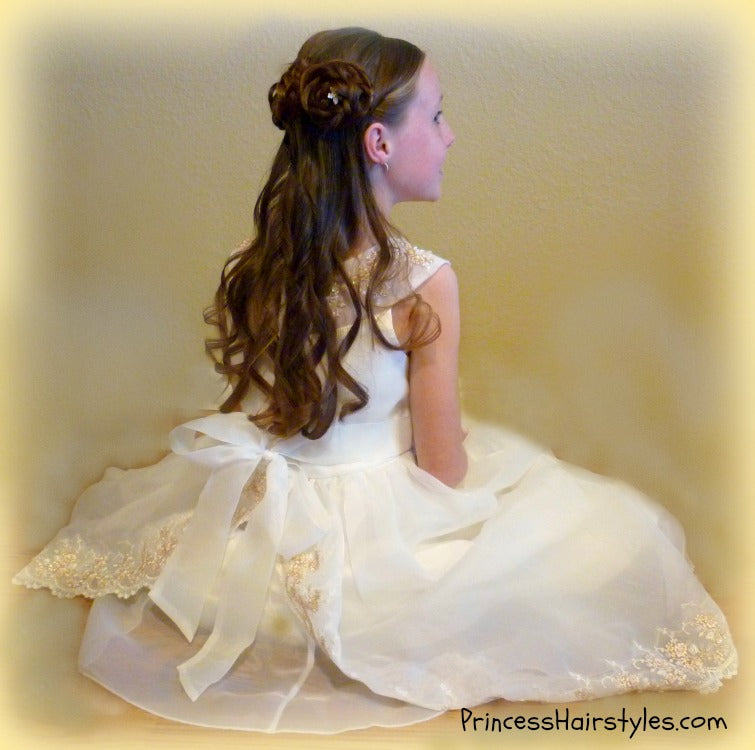 flower girl hairstyle