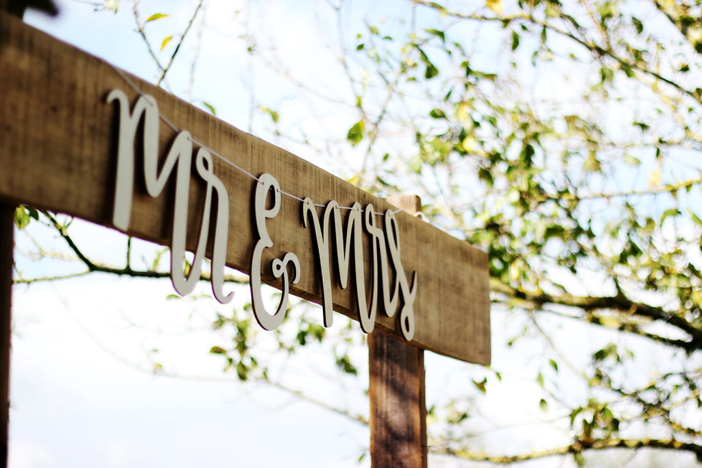 wedding sign