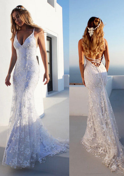 Trumpet/Mermaid Wedding Dress Sweetheart Lace Beaded Bridal Gown JKA021  Wedding  dresses mermaid sweetheart, Lace sweetheart wedding dress, Wedding dress  train