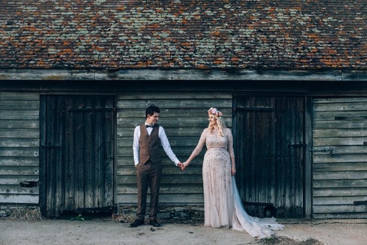 Bohemian Secret Garden Wedding with Misdress Flower Girl Dresses