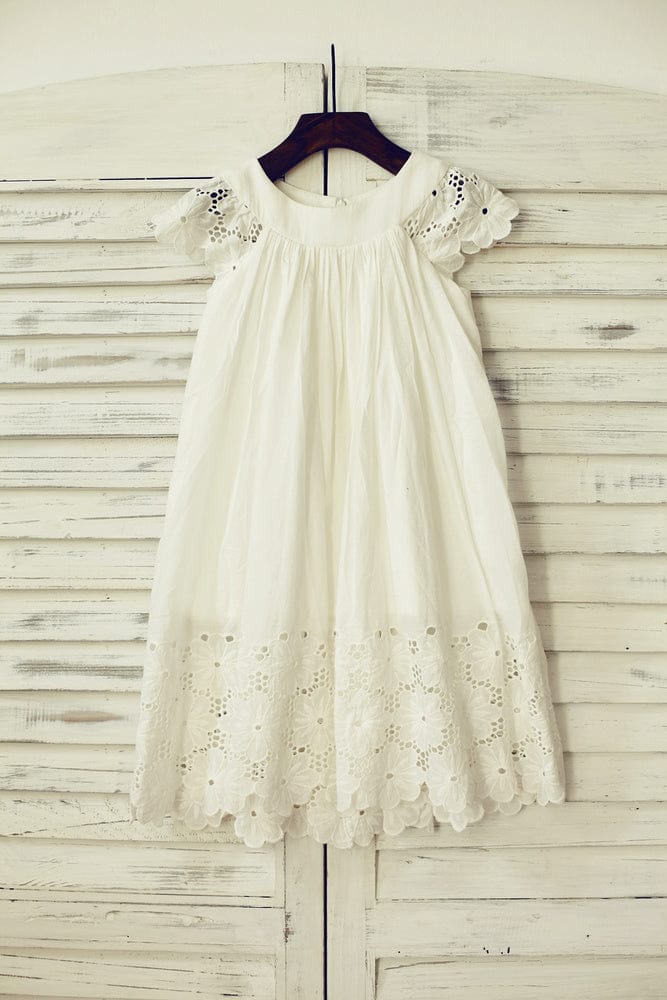 Cotton Flower Girl Dresses For A Casual Summer Wedding| Misdress