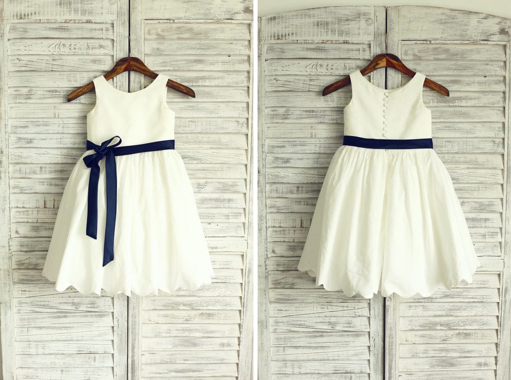 Cotton Flower Girl Dresses For A Casual Summer Wedding| Misdress