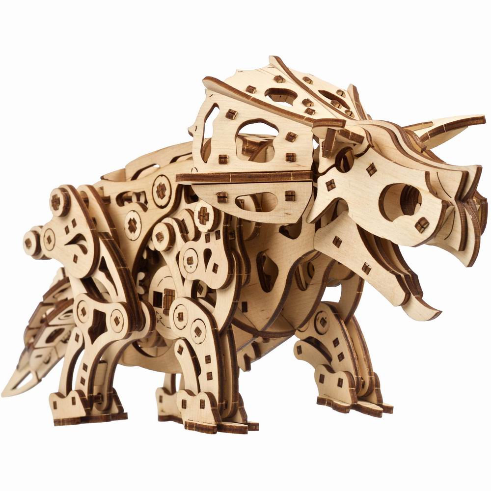  UGEARS Triceratops Dinosaur Wooden Model Kit