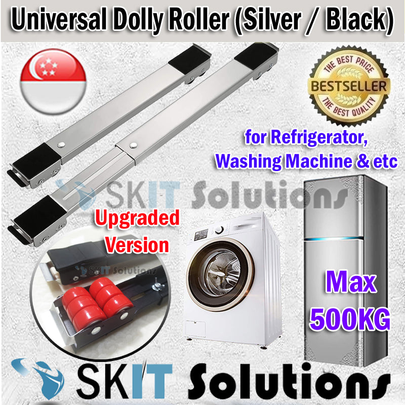  UPGRADED Fridge Washing Machine Dryer Dolly Roller Slider Furniture Moving Base Refrigerator Movable Bracket Stand Trolley Tool