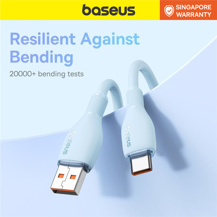Baseus Pudding Series Fast Charging Cable USB to Type-C 100W 6A 1.2m Data Sync Charger Mobile Phone