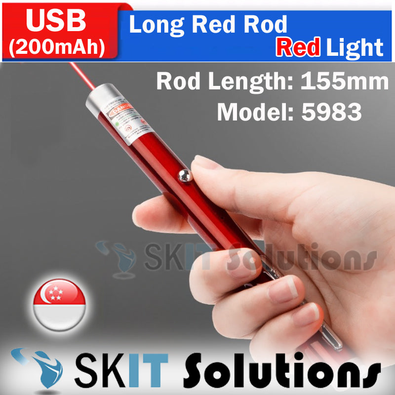Green Laser Pointer Pen High Power Powerful Red Beam Light Presentation Clicker Presenter USB Rechargeable/AAA Batteries