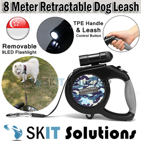 retractable lighted dog leash