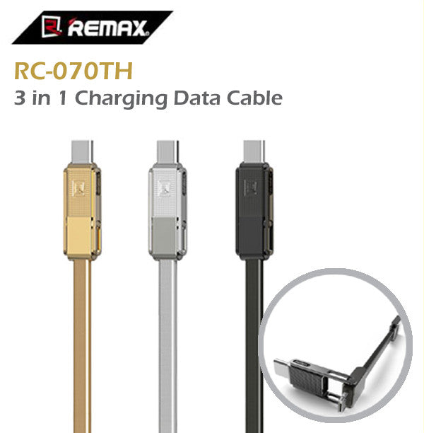 Remax RC-070TH Gplex 3 in 1 Charging Data USB Cable