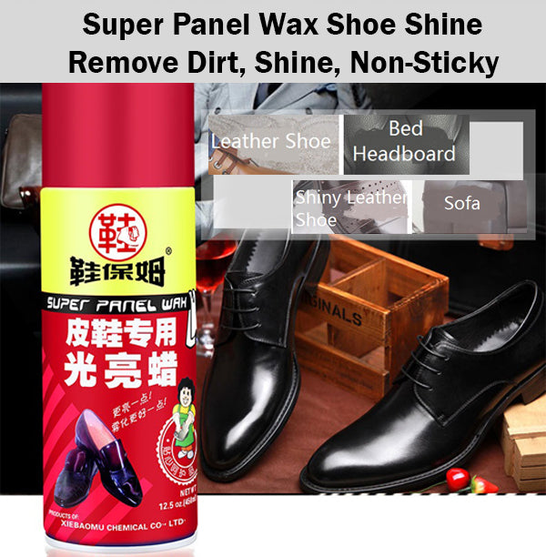 Super Panel Wax Shoe Shine Spray Remove 