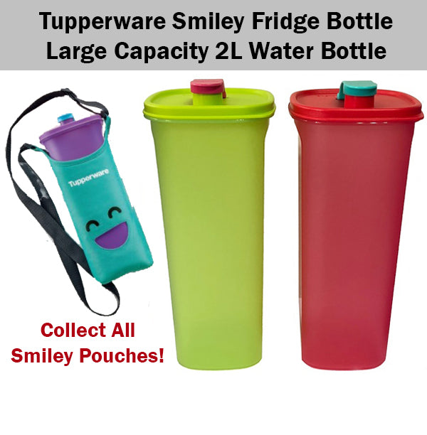 Tupperware Smiley 2L 2 Liter Litre Fridge Water Bottle ...