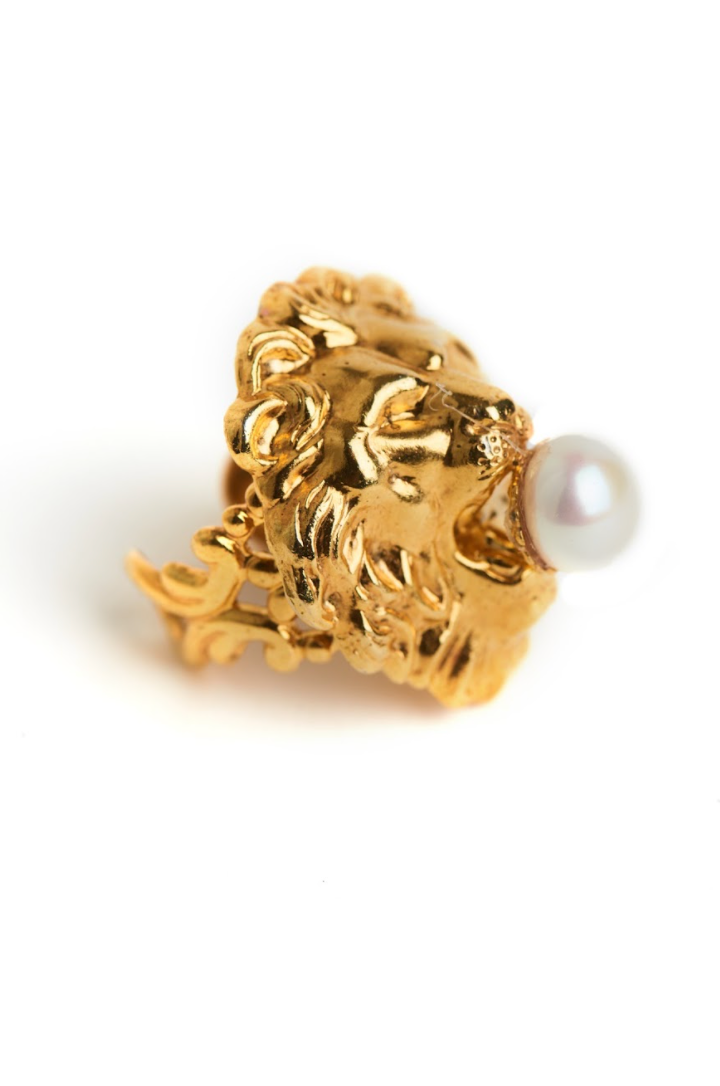 Lion King Pearl Ring