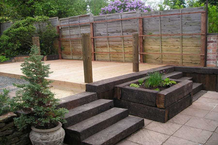 The Repurposing of Railway Sleepers for Landscaping