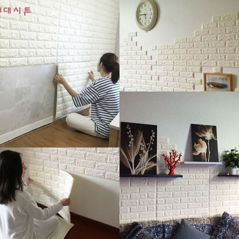 Young Woman Completing DIY projects at home