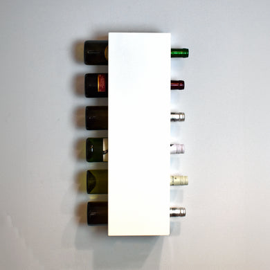 Modern Wall Mount Wine Rack (6 Bottle Capacity) - Indoor Outdoors