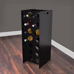 Free Standing Steel Wine Rack Cabinet (14 Bottle) - Indoor Outdoors