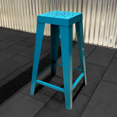 Funky Compact Steel Bar Stool (11 Colours Available) - Indoor Outdoors