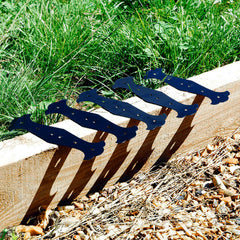 Fancy Straight Railway Sleeper Brackets - Indoor Outdoors