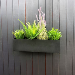 Bellamy Rustic Steel Wall Mounted Planter - Indoor Outdoors