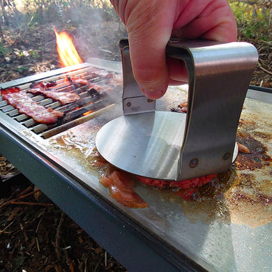 Volcann™ SMASHA Stainless Steel Tools - Burger Press & Burger Flipper - Indoor Outdoors