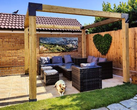 Single bay pergola