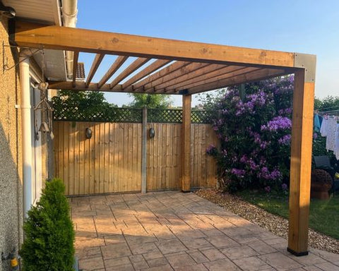 Pergola attached to your house