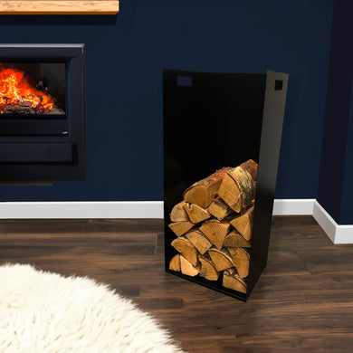 Volcann™ Extra Wide Indoor Firewood Log Store - Indoor Outdoors