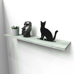 Okunaii Metal Cat Silhouette Ornament - Indoor Outdoors