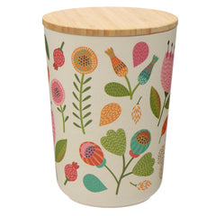 Autumn Falls Bamboo Storage Pot (Medium) - Indoor Outdoors