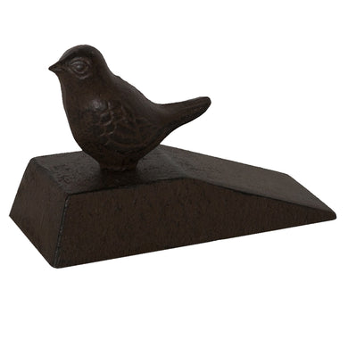 Little Perched Bird Cast Iron Door Wedge - Indoor Outdoors