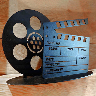 At The Movies Film Clapper Board & Film Reel Ornament - Indoor Outdoors