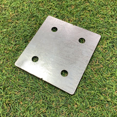 Extra Strong Flat Galvanised Steel Square Bracket - Indoor Outdoors