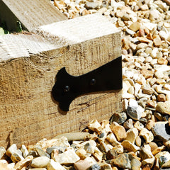 Fancy Corner Railway Sleeper Brackets - Indoor Outdoors