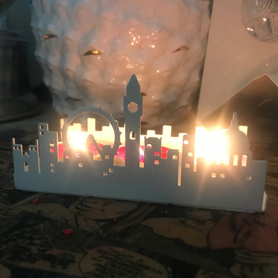 London Skyline Tea Light Candle Holder - Indoor Outdoors
