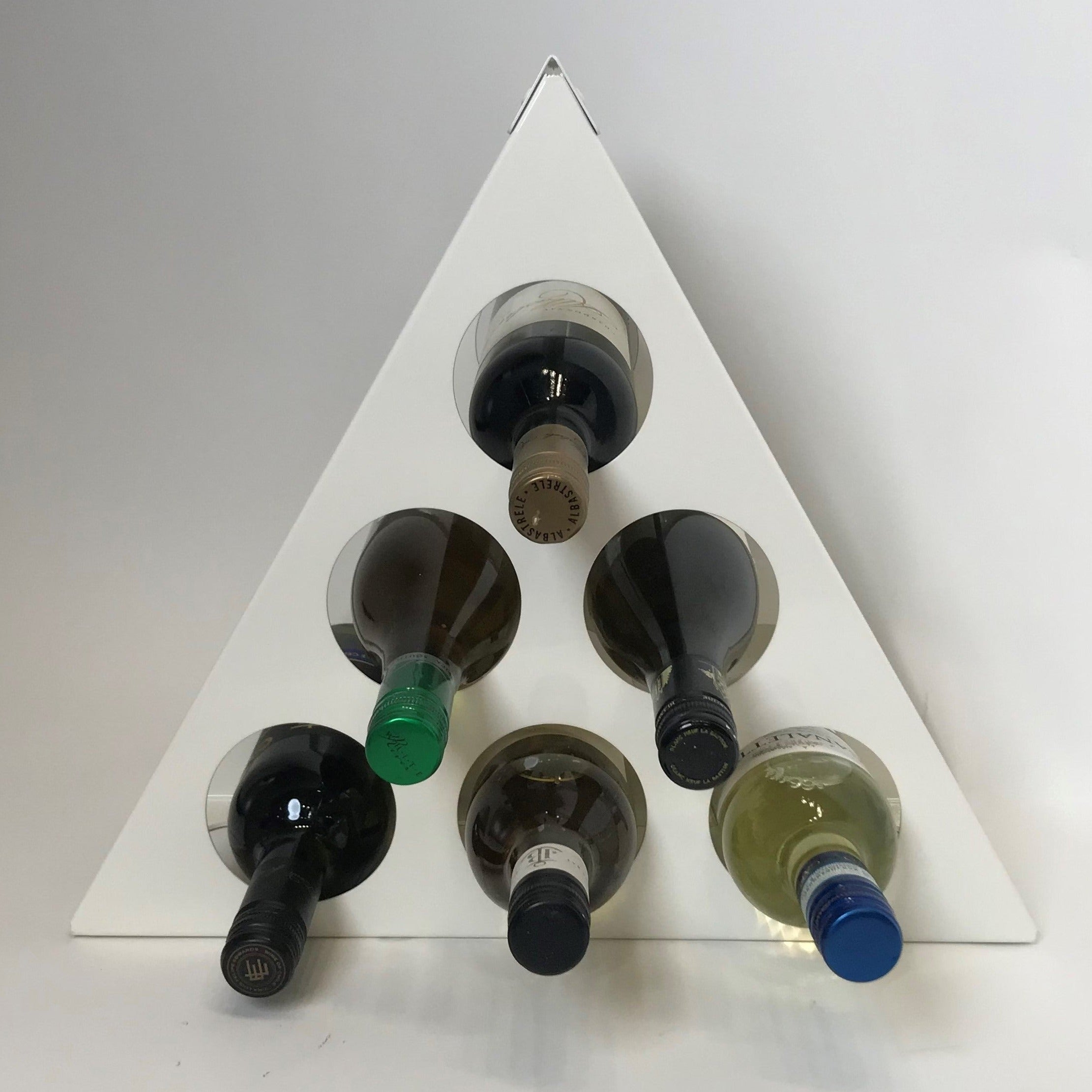 Pyramid Wine Rack Suitable For Kitchen Worktops And Counters