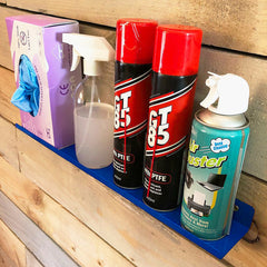 MegaMaxx UK™ Wall Mounted Spray Can & Aerosol Shelf - Indoor Outdoors