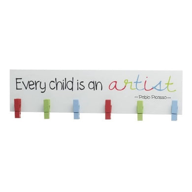 Clever Monkey "Every Child is an Artist" Pegboard - Indoor Outdoors