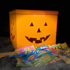 Halloween "Trick or Treat" Pumpkin Box - Indoor Outdoors