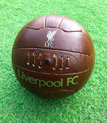 Liverpool FC Retro Faux Leather Football - Indoor Outdoors