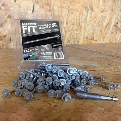 SleeperFit Official Stainless Steel Timber Railway Sleeper Screws - Indoor Outdoors