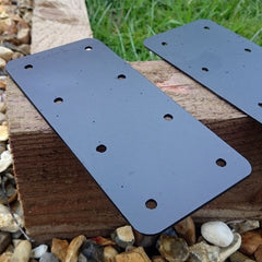 SleeperFit Standard-Size Single-Tier Internal Flat Plate Railway Sleeper Joining Bracket - Suitable for Planters, Raised Beds, Driveway & Path Edging - Indoor Outdoors