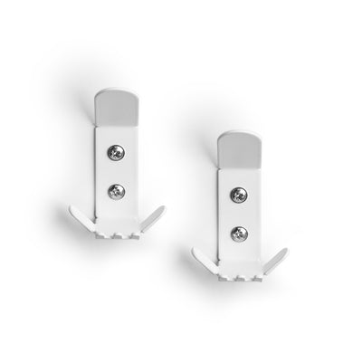 Small Non-Slip Wall Mount Coat Hooks (Pack of 2) - Indoor Outdoors