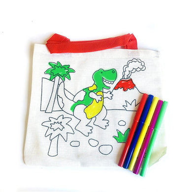 Kids Colouring Canvas Bags (2 Designs Available) - Indoor Outdoors