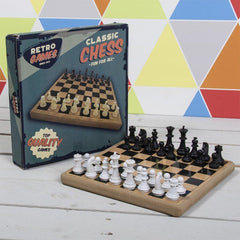 Retro Games Chess Board Set - Indoor Outdoors
