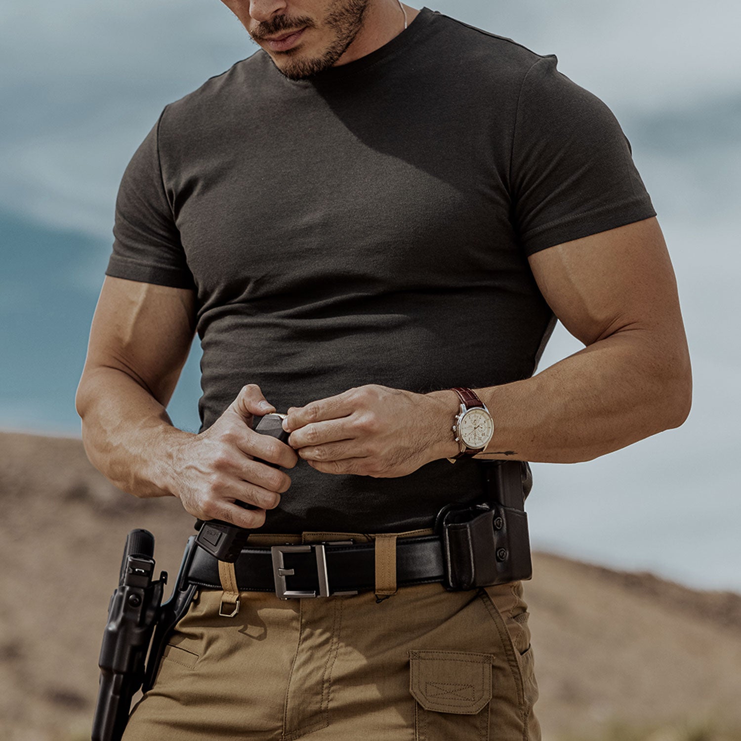 GUN BELTS KORE ESSENTIALS #1 Rated for Concealed Carry Western