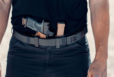Reinforced Gun Belt to support appendix carry inside the waist band (AIWB)