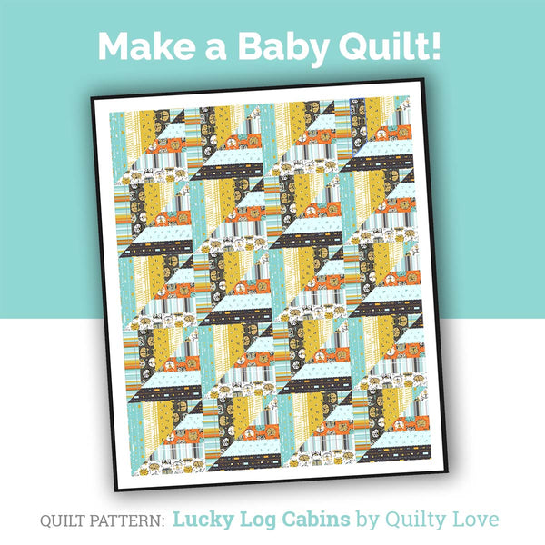 Make a boho baby quilt with Keyboard Cats fabrics