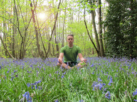 Meditation in forest