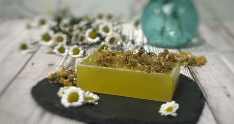 Bar of handmade soap