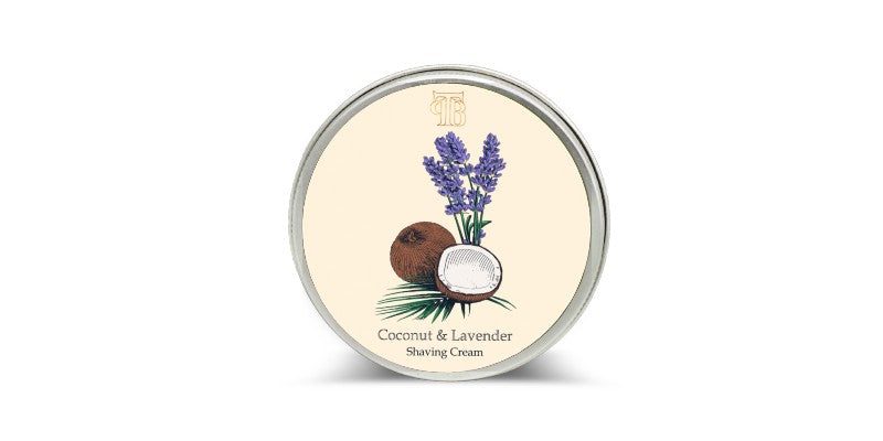 Lavender and coconut shaving cream