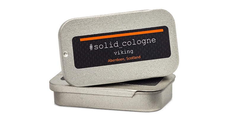 The Personal barber featured solid cologne Viking scent from Solid Cologne Project